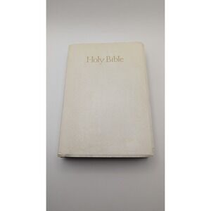 Vintage 1984 Thomas Nelson KJV Holy Bible Red Letter Regency 162MW White Cover